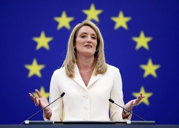 Roberta Metsola, nueva presidenta del Parlamento Europeo. Foto: Julien Warnand / EFE.