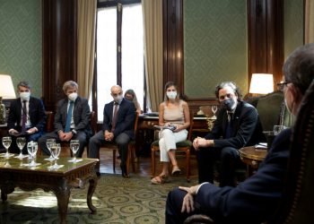 Los cancilleres de Argentina y Cuba conversan este jueves en Buenos Aires. Foto: https://twitter.com/CancilleriaARG.