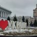 Vista de una plaza en Kiev (Ucrania), este viernes.  Foto:  Fernando Salcines/Efe.