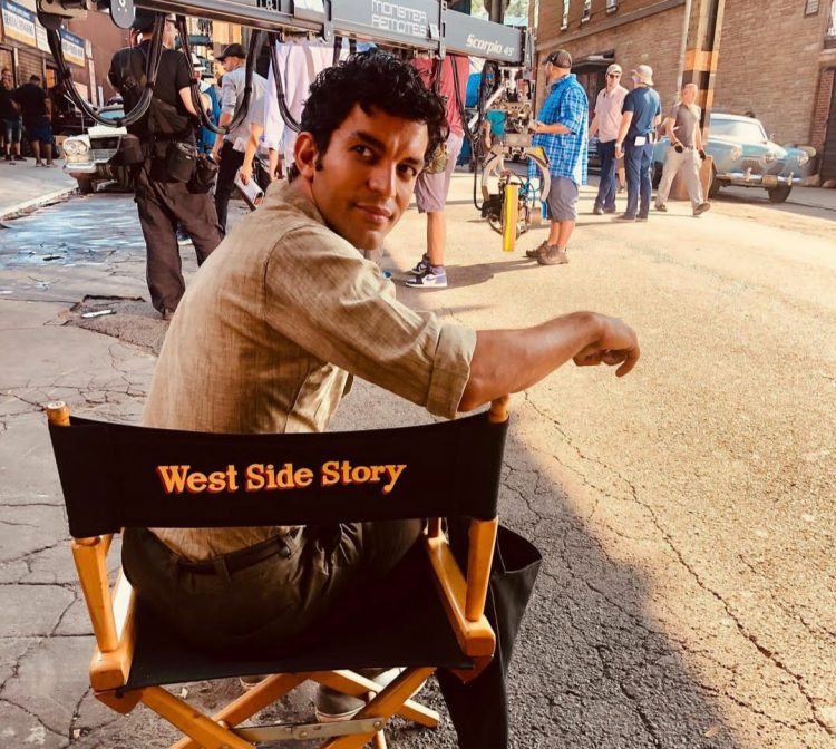 Carlos E. González como Chucho en el set de rodaje del remake cinematográfico de “West Side Story”. Foto: cortesía del entrevistado.