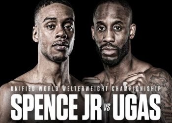 Yordenis Ugás afrontará una de las peleas más importantes para un cubano en la historia del boxeo profesional. Imagen tomada del Twitter de Errol Spence Jr.