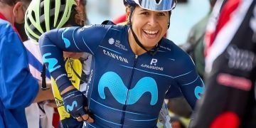 La ciclista cubana Arlenis Sierra se ha convertido en una de las figuras más destacadas dentro del equipo Movistar. Foto: movistarteam.com / Archivo.