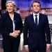 Los contendientes en las elecciones francesas del domingo: Le Pen y Macron. Foto: BBC.