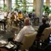 El presidente cubano, Miguel Díaz-Canel, recibió a representantes de la delegación visitante. Foto: https://twitter.com/DiazCanelB