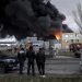 La refinería de Kremenchuk fue destruida por un ataque ruso este fin de semana. Foto: EFE.