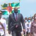 Roosevelt Skerrit arribó a Cuba en visita oficial y fue recibido por Josefina Vidal Ferreiro, viceministra cubana de Relaciones Exteriores, en el Aeropuerto Internacional José Martí, en La Habana, el 24 de abril de 2022.   FOTO: Marcelino VÁZQUEZ HERNÁNDEZ/ACN.