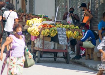 Vendedores de productos agrícolas en La Habana. Foto: Otmaro Rodríguez.