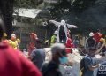 Trabajos de rescate y salvamento en el Hotel Saratoga, en La Habana, tras la explosión ocurrida en el lugar este viernes 6 de mayo de 2022. Foto: Otmaro Rodríguez.