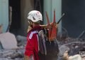 Trabajos de rescate y salvamento en el Hotel Saratoga, en La Habana, tras la explosión ocurrida en el lugar este viernes 6 de mayo de 2022. Foto: Otmaro Rodríguez.