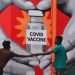 Mural en Chennai, India. Foto: IDREES MOHAMMED/EFE/EPA.