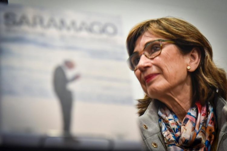 Pilar del Río, viuda y traductora de José Saramago, en Buenos Aires, mayo de 2022. Foto: Kaloian.