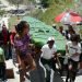 El Hacha de Holguín, símbolo de la ciudad y patrimonio de los holguineros, asciende la Loma de la Cruz en hombros de la juventud, en la jornada inicial de la XXVI edición de las Romerías de Mayo, festejando su XXV Aniversario, en Holguín, Cuba, el 3 de mayo de 2019.                               Foto: Osvaldo GUTIÉRREZ GÓMEZ/ ACN.