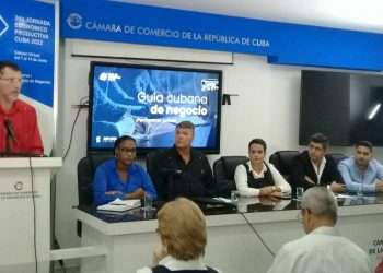 Presentación de la Guía Cubana de Negocios. Foto: Agencia Cubana de Noticias (ACN).
