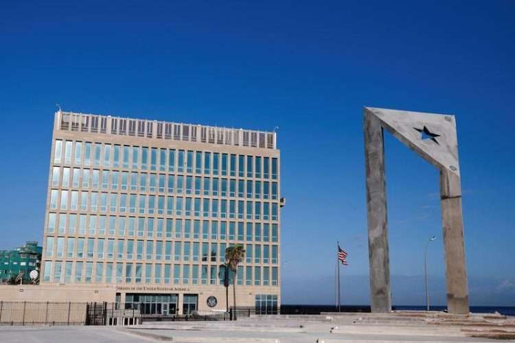 Embajada de Estados Unidos en La Habana. Foto: Yahoo.