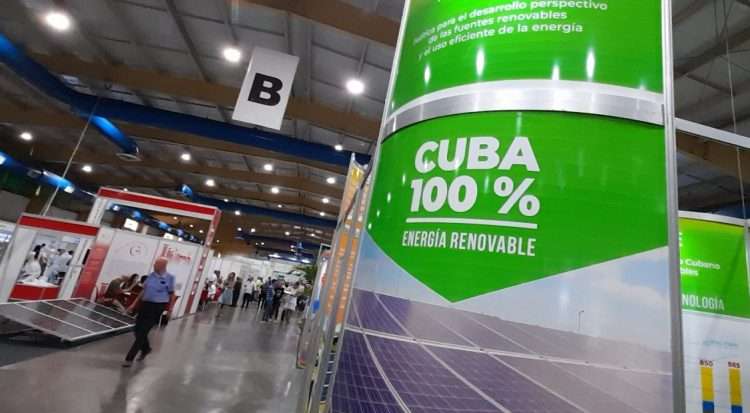 II Feria Internacional de Energías Renovables, en el recinto ferial de Pabexpo, en La Habana. Foto: Ministerio de Energía y Minas de Cuba / Twitter.