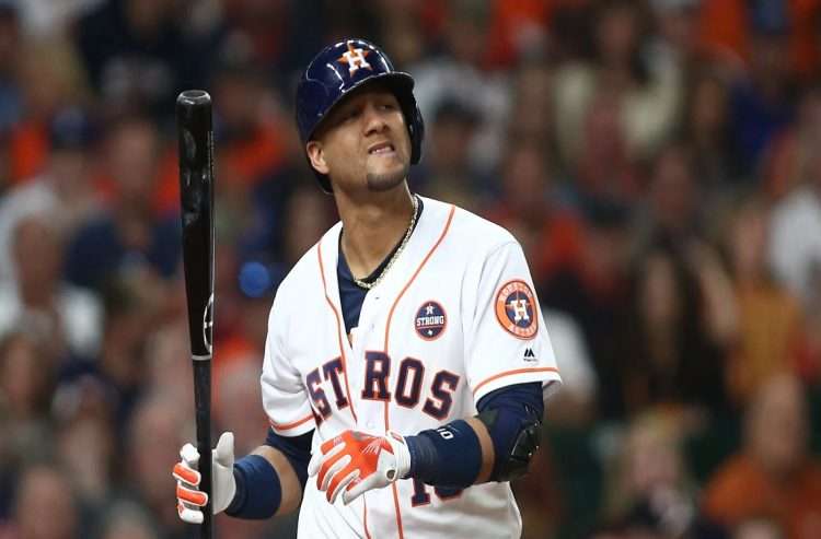 Yulieski Gurriel está presentando problemas en el plato durante la presente temporada. Foto: Troy Taormina/USA Today