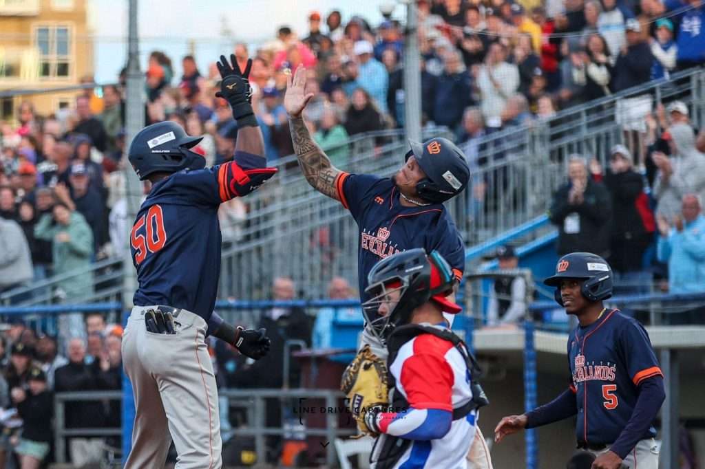 Imagen de archivo de la derrota del equipo de Cuba frente a Holanda en la Semana Beisbolera de Haarlem 2022. Foto: honkbalsoftbal.nl / Archivo.