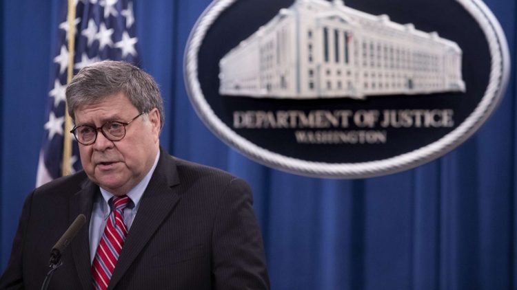 William Barr, el secretario de Justicia bajo Trump. Foto: ABC News.