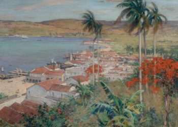“Puerto de La Habana”, Willard L. Metcalf (1858 -1925),  óleo sobre lienzo, 1902. Foto: FIU.