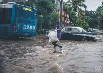 Las tormentas tropicales provocan penetraciones del mar. En zonas como El Vedado, en La Habana, las inundaciones por el malecón son tan fuertes que el agua en ocasiones puede llegar hasta la calle Línea por G.