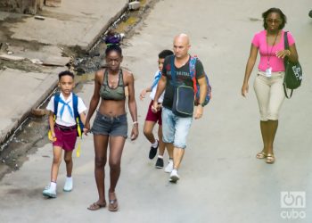 Reinicio del curso escolar en una escuela de La Habana, el lunes 5 de septiembre de 2022. Foto: Otmaro Rodríguez.