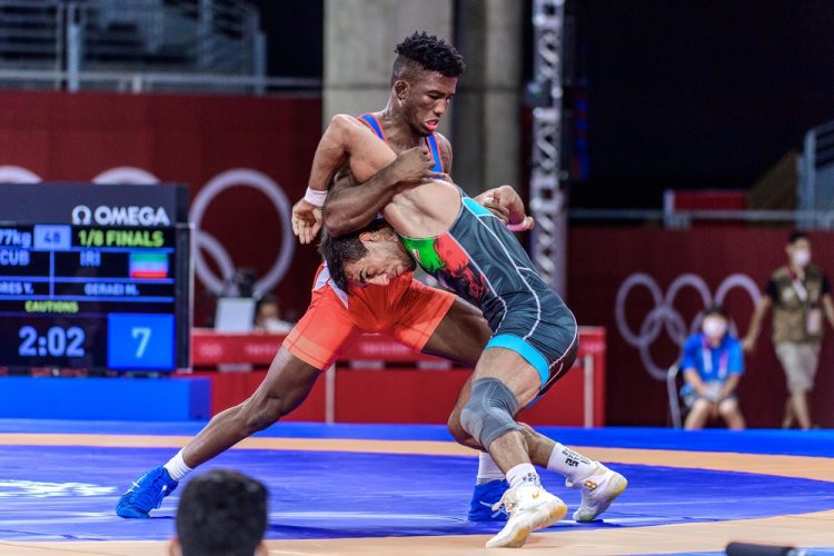 El luchador cubano comenzó con derrota en el Campeonato Mundial de Belgrado. Foto: United World Wrestling.