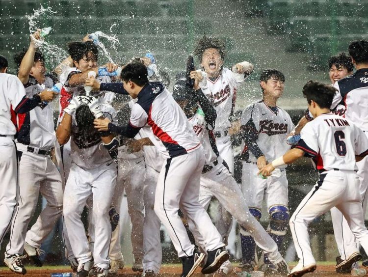 Los sudcoreanos le propinaron la segunda derrota a Cuba con un grand slam decisivo en la séptima entrada. Foto: Tomada de WBSC.