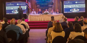 Apertura del foro de negocios entre empresarios de Estados Unidos y Cuba, en el Hotel Nacional, en La Habana, el 26 de octubre de 2022. Foto: Otmaro Rodríguez.