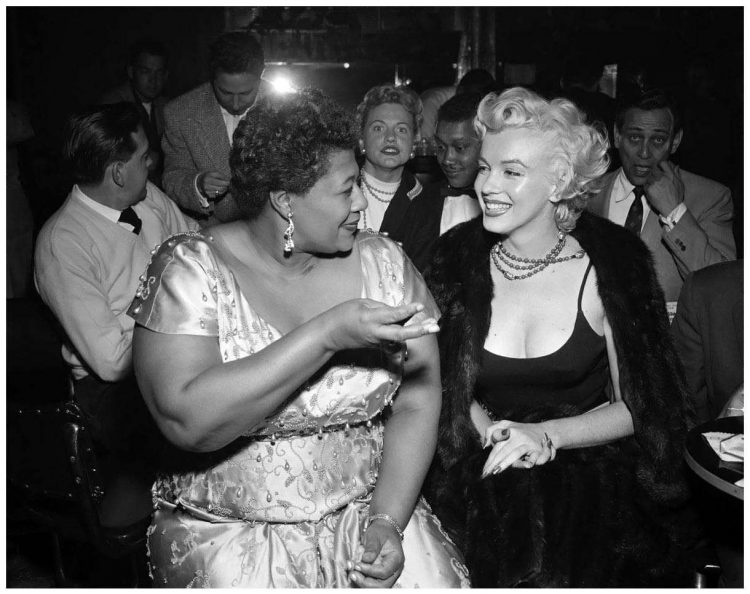 Ella Fitzgerald y Marilyn Monroe. Foto: Archivo.