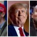 Nick Fuentes, Donald Trump y Kane West. Foto: CNN.