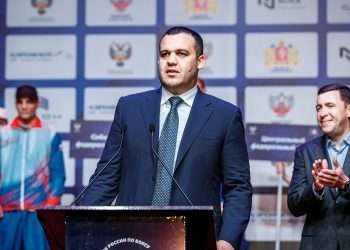 El presidente de la Asociación Internacional de Boxeo (IBA), el ruso Umar Kremlev. Foto: Twitter.