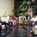 Se trata de la primera información desde medios oficiales de Cuba referida a la vista de esta delegación. Foto: Presidencia de Cuba.