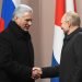 Imagen de archivo de un encuentro entre los presidentes de Cuba, Miguel Díaz-Canel (izq), y Rusia, Vladimir Putin, en Moscú. Foto: Sergey Guneev / KREMLIN POOL/ SPUTNIK / EFE / Archivo.