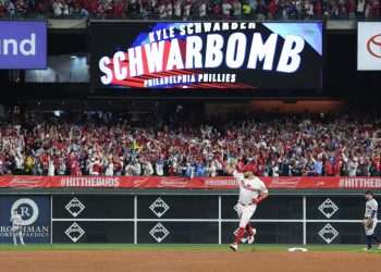 Los Phillies sacaron la artillería pesada y tomaron ventaja en la Serie Mundial contra Houston. Foto: Philadelphia Phillies.