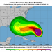 El Centro de Pronósticos del Instituto de Meteorología de Cuba (Insmet) también emitió un primer aviso. Imagen: NHC.