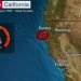 Grafico del local del terremoto. | Weather Channel