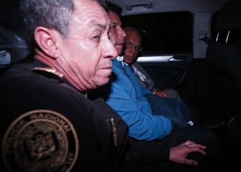 El expresidente Pedro Castillo detenido. Foto: EFE.
