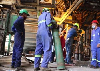 Trabajadores de la Central Guiteras, Matanzas. Foto YouTube.