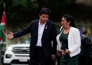 Pedro Castillo y su esposa Lilia Paredes en una imagen de archivo. Foto: Jae C. Hong/Ap/Sputnik.