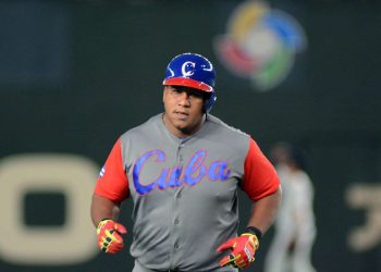 Alfredo Despaigne es el único jugador de la actual nómina cubana que ha participado más de una vez en el Clásico Mundial. Foto: Ricardo López Hevia.