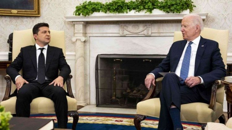 Los presidentes Biden y Zelenski en la Casa Blanca. Foto: Newsx.