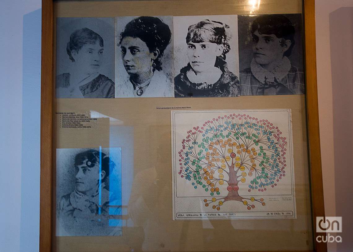 Hermanas de José Martí y árbol genealógico. Foto: Otmaro Rodríguez.