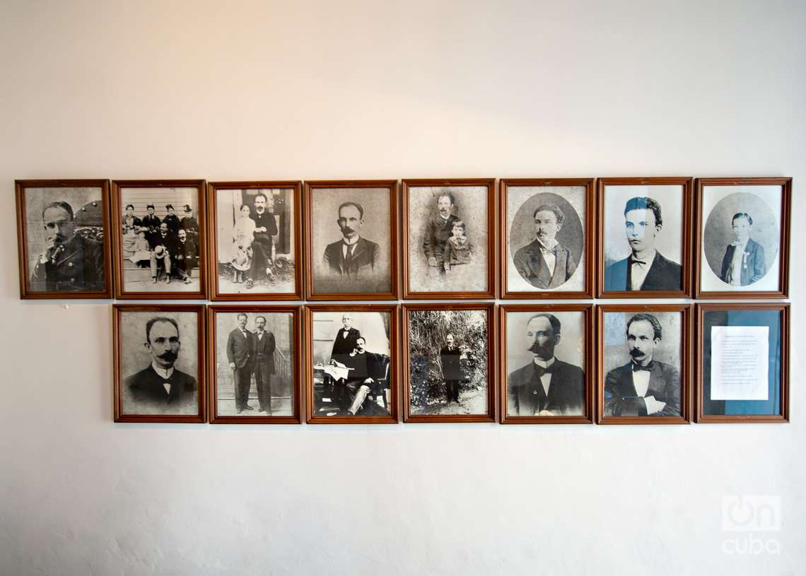 Iconografía de José Julián Martí Pérez, exhibida en su casa natal, convertida en museo. Foto: Otmaro Rodríguez.