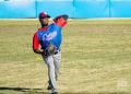 El lanzador Liván Moinelo durante los entrenamientos de la preselección de Cuba al Clásico Mundial de Béisbol, en el estadio Latinoamericano, en La Habana. Foto: Otmaro Rodríguez.