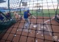 Ariel Martínez en una práctica de bateo, durante los entrenamientos de la preselección de Cuba al Clásico Mundial de Béisbol, en el estadio Latinoamericano, en La Habana. Foto: Otmaro Rodríguez.