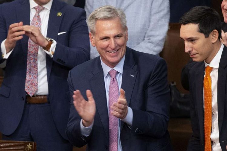 El republicano Kevin McCarthy, nuevo presidente de la Cámara de Representantes de EEUU. Foto: EFE.