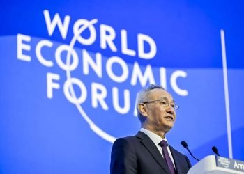 El viceprimer ministro chino Liu He en Davos. Foto: GIAN EHRENZELLER/EFE/EPA.