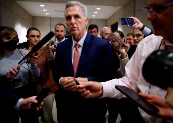 Kevin McCarthy durante una conferencia de prensa en noviembre de 2022. Foto: CNN.