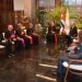 Encuentro entre el presidente cubano, Miguel Díaz-Canel, y el enviado del papa Francisco, el cardenal Beniamino Stella, en el Palacio de la Revolución, en La Habana, el 8 de febrero de 2023. Foto: Perfil de Miguel Díaz-Canel en Twitter.