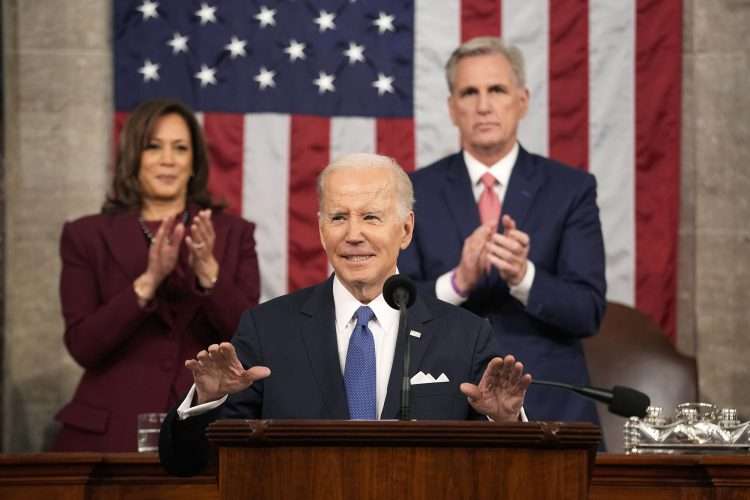 El presidente Biden da su segundo discurso sobre el estado de la Unión. Foto: NBC.